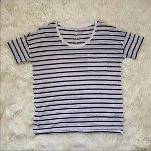 Old Navy Boyfriend Striped Tee Shirt